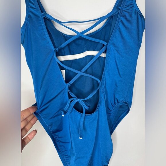 Bikini Lab "Beach Please" One-Piece Swimsuit – Royal Blue – Size M - Picture 8 of 11